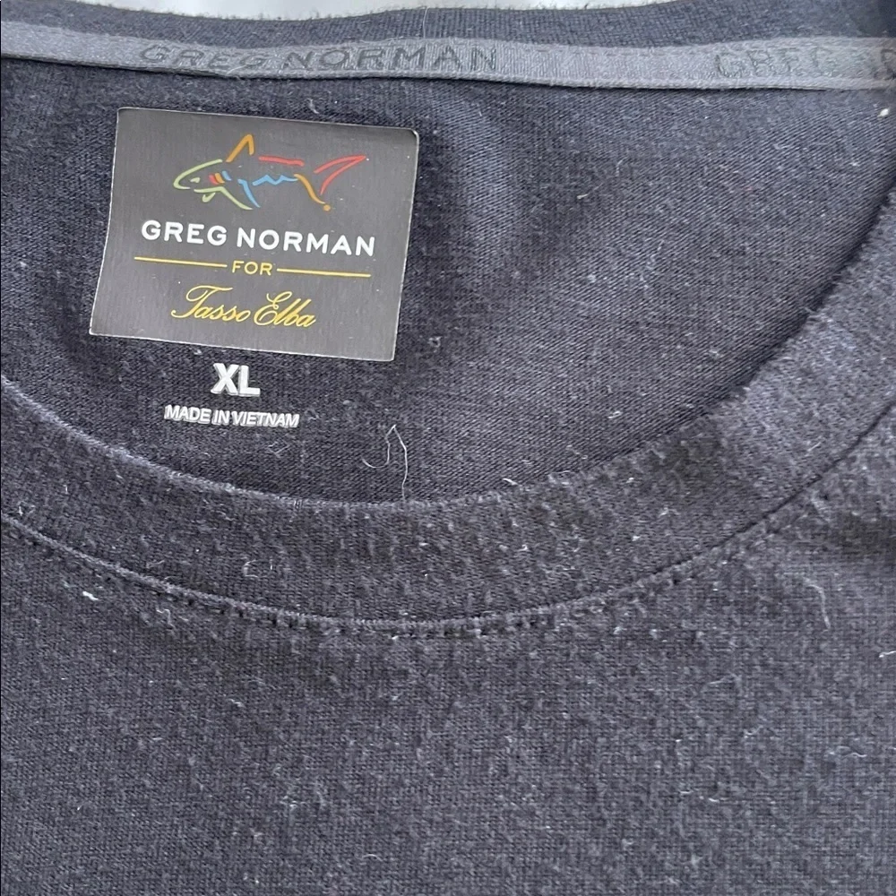 Greg Norman  Black T-Shirt with Shark Logo